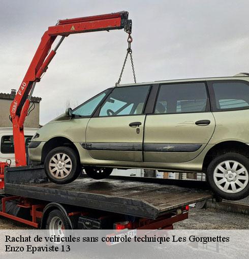 Rachat de véhicules sans controle technique  les-gorguettes-13720 Enzo Epaviste 13